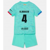 Barcelona Ronald Araujo #4 Tredjedraktsett Barn 2023-24 Kortermet (+ Korte bukser)